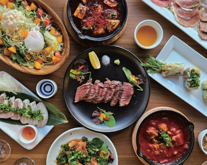 品数と満足感のある「バラエティコース」飲み放題90分(お一人様¥5,500)